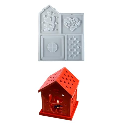 Modisches Haus, stabiles Silikon-Schlüsselanhänger-Form-Set, Bastelbedarf, Epoxidharz, Buchstaben-Anhänger zum Personalisieren von Schmuck Modisches Haus, stabiles Silikon-Schlüsselanhänger-Form-Set, Bastelbedarf, Epoxidharz, Buchstaben-Anhänger zum Personalisieren von Schmuck von Lerpwige