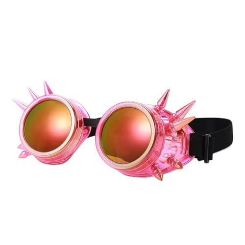 Nieten, verzierte Punk-Brille, fluoreszierend, getönt, Retro, Cosplay, Party, Kostüm, Zubehör, Vintage-Nieten, Brille für LARP Nieten, verzierte Punk-Brille, fluoreszierend, getönt, Retro, Cosplay, Party, Kostüm, Zubehör, Vintage-Nieten, Brille für LARP von Lerpwige