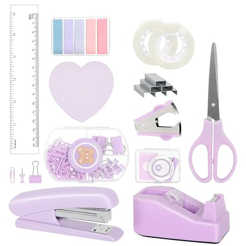 Office Tool Set Enthält Papierklebrigkeitsnote Stapler Stapelschere Grundnahrungsmittel Entferner Klebeband von Lerpwige