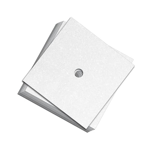 Packung mit 10 eleganten glitzernden Kartons für Abschlussfeiern, Basteldekorationen, Hutverzierungen, Bastelmaterialien von Lerpwige