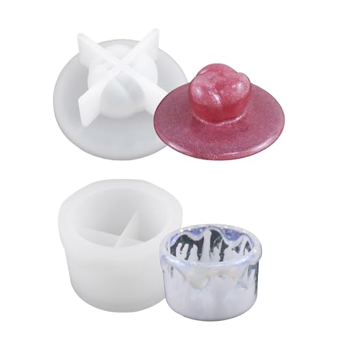 Schmuckform mit Deckel, Tassenformen, Make-up-Pinsel, Aufbewahrungsbox, flexibel, Epoxidharz für Stifthalter von Lerpwige