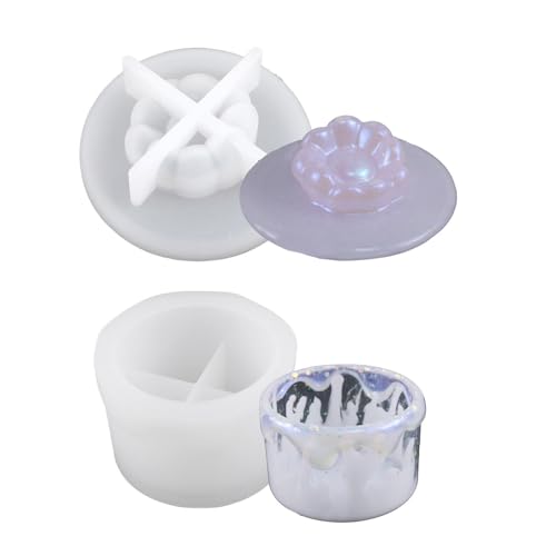 Schmuckform mit Deckel, Tassenformen, Make-up-Pinsel, Aufbewahrungsbox, flexibel, Epoxidharz für Stifthalter von Lerpwige