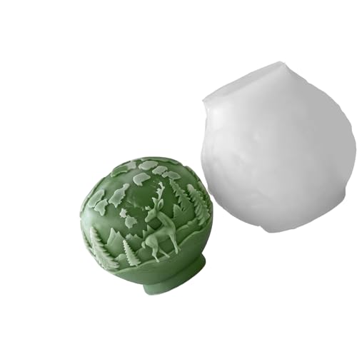 Silikonform in Kugelform, leicht zu lösen, Weihnachtskugel, Ornament, Heimdekoration, Seifenherstellung, wiederverwendbar, Weihnachtsschokoladenform Silikonform in Kugelform, leicht zu lösen, Weihnachtskugel, Ornament, Heimdekoration, Seifenherstellung, wiederverwendbar, Weihnachtsschokoladenform von Lerpwige