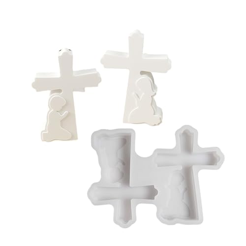 Silikonform zum Basteln, Gebet, Junge und Mädchen, Kreuze, Figuren, Ornamente für Epoxidharz, Heimdekoration, Form Silikonform zum Basteln, Gebet, Junge und Mädchen, Kreuze, Figuren, Ornamente für Epoxidharz, Heimdekoration, Form von Lerpwige