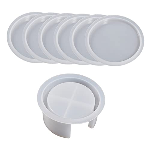 Untersetzer, Harzformen, Untersetzer, Silikonform mit Aufbewahrungsbox, Epoxidharz-Form für Harzbecher, Matten, Heimdekoration Untersetzer, Harzformen, Untersetzer, Silikonform mit Aufbewahrungsbox, Epoxidharz-Form für Harzbecher, Matten, Heimdekoration von Lerpwige