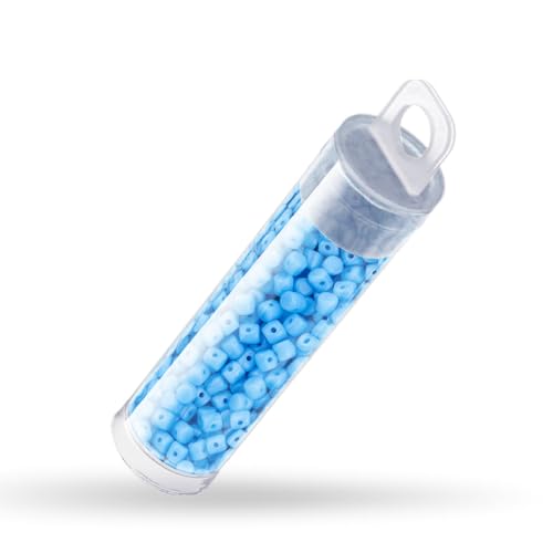 Minos® par Puca® Tschechische Perlen, blickdicht, blau, türkis, 9 g von Les Perles par Puca