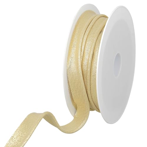 Les Petits Rubans Metallischer Paspelfaden – 15 mm breit, 25 m Rolle, 80% Polyester, 20% Lurex, Kanten zum Nähen, Banner, Polster, Möbel, Paspeln, Kleidung, Decken Les Petits Rubans Metallischer Paspelfaden – 15 mm breit, 25 m Rolle, 80% Polyester, 20% Lurex, Kanten zum Nähen, Banner, Polster, Möbel, Paspeln, Kleidung, Decken von Les Petits Rubans