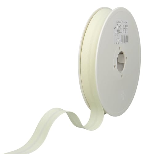 Les Petits Rubans Schrägband – 20 mm breit, gefaltet 10 mm, 25 m Rolle, 50% Baumwolle, 50% Polyester, Bordüre zum Nähen, Banner, Polster, Möbel, Paspeln, Kleidung, Decken Les Petits Rubans Schrägband – 20 mm breit, gefaltet 10 mm, 25 m Rolle, 50% Baumwolle, 50% Polyester, Bordüre zum Nähen, Banner, Polster, Möbel, Paspeln, Kleidung, Decken von Les Petits Rubans