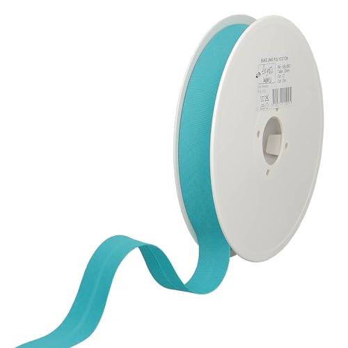 Les Petits Rubans Schrägband – 20 mm breit, gefaltet 10 mm, 25 m Rolle, 50% Baumwolle, 50% Polyester, Bordüre zum Nähen, Banner, Polster, Möbel, Paspeln, Kleidung, Decken Les Petits Rubans Schrägband – 20 mm breit, gefaltet 10 mm, 25 m Rolle, 50% Baumwolle, 50% Polyester, Bordüre zum Nähen, Banner, Polster, Möbel, Paspeln, Kleidung, Decken von Les Petits Rubans