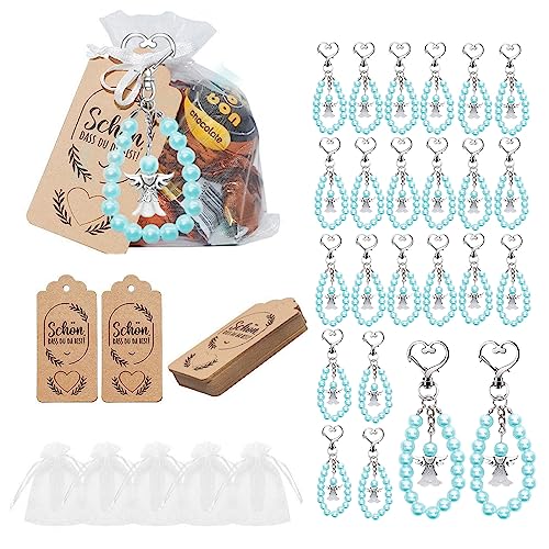 24 Stück Schutzengel Schlüsselanhänger, Schutzengel Anhänger mit Organza Beutel und Kraftpapier Tags Engel Anhänger Schlüsselanhänger, für Hochzeit Taufe Weihnachten Geburtstag Gastgeschenke (Blau) 24 Stück Schutzengel Schlüsselanhänger, Schutzengel Anhänger mit Organza Beutel und Kraftpapier Tags Engel Anhänger Schlüsselanhänger, für Hochzeit Taufe Weihnachten Geburtstag Gastgeschenke (Blau) von Les-Theresa