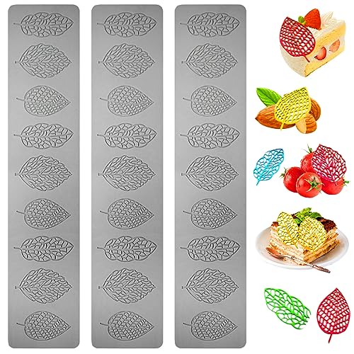 3 Stück Silikon Formen Blätter, Blätter Fondant Form Silikonformen Fondant 3D Blätter Silikonform DIY Cake Mould, Silikonform Fondant Spitze für Backen, Zucker Handwerk Kuchen Dekoration Kuchenformen 3 Stück Silikon Formen Blätter, Blätter Fondant Form Silikonformen Fondant 3D Blätter Silikonform DIY Cake Mould, Silikonform Fondant Spitze für Backen, Zucker Handwerk Kuchen Dekoration Kuchenformen von Les-Theresa