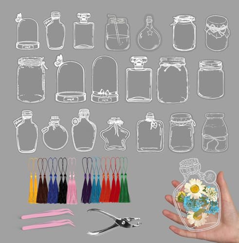 Lesezeichen-Set mit getrockneten Blumen, 80 Stück, getrocknete Blumen, Lesezeichen aus transparenten getrockneten Blumen, 2 Pinzetten und Locher, geeignet für Kinder, Schule und Bücher (enthält keine Lesezeichen-Set mit getrockneten Blumen, 80 Stück, getrocknete Blumen, Lesezeichen aus transparenten getrockneten Blumen, 2 Pinzetten und Locher, geeignet für Kinder, Schule und Bücher (enthält keine von Les-Theresa