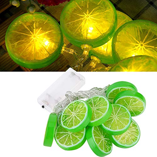 Zitronen Lichterkette, 1.5 m 10 LEDs Lichterketten Lichterkette Orangenscheiben Zitronenlicht für Terrasse, Schlafzimmer, Party, Hochzeit, Innen, Außen, Batteriebetrieben, Nicht Inbegriffen (Limette) Zitronen Lichterkette, 1.5 m 10 LEDs Lichterketten Lichterkette Orangenscheiben Zitronenlicht für Terrasse, Schlafzimmer, Party, Hochzeit, Innen, Außen, Batteriebetrieben, Nicht Inbegriffen (Limette) von Les-Theresa