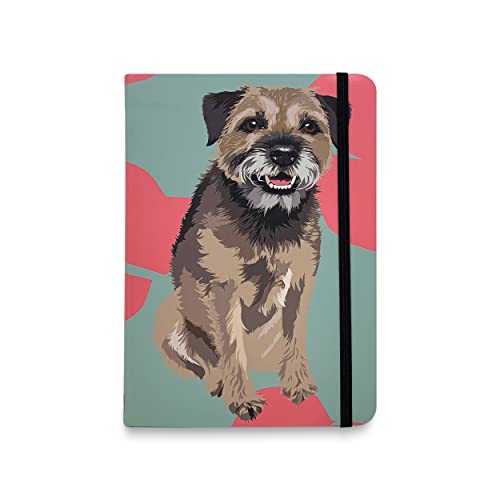 Leslie Gerry Border Terrier Flexibles Taschen-Notizbuch für Hunde, Notizblock – Schreibwaren von Leslie Gerry