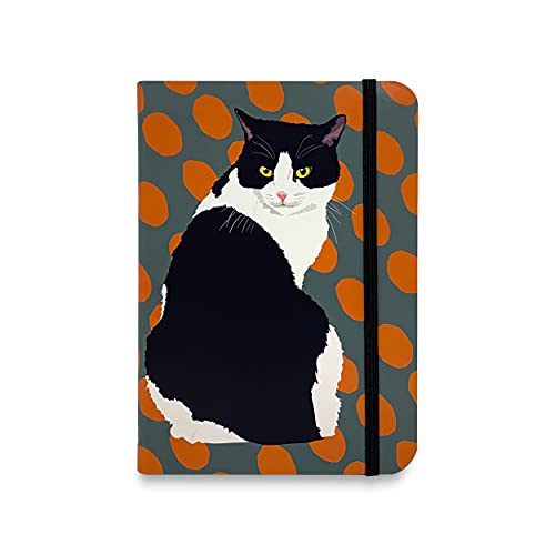 "Schwarz-Weiß Katze - Notizbuch Notizblock mit leeren Seiten - A6 - Geschenk schreiben Schreibwaren " von Leslie Gerry