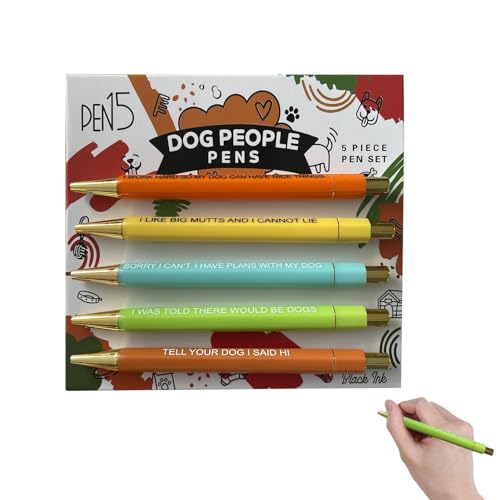 Lesunbak Lustige Stifte für Kollegen, lustige Stifte für Erwachsene - Leichte Kugelschreiber und Schreibstifte für reibungsloses Schreiben | Tragbare schwarze Stifte in leuchtenden Farben. Lustige von Lesunbak