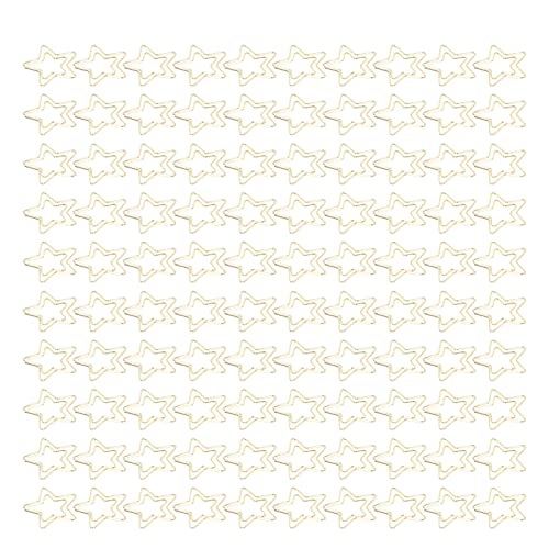 Gold Paper Clips, 100pcs Langlebige Metall rostfeste goldene, Niedliche Büroklammern, fadeless weit verbreitete süße Papierklammern für Home Office von LetCart