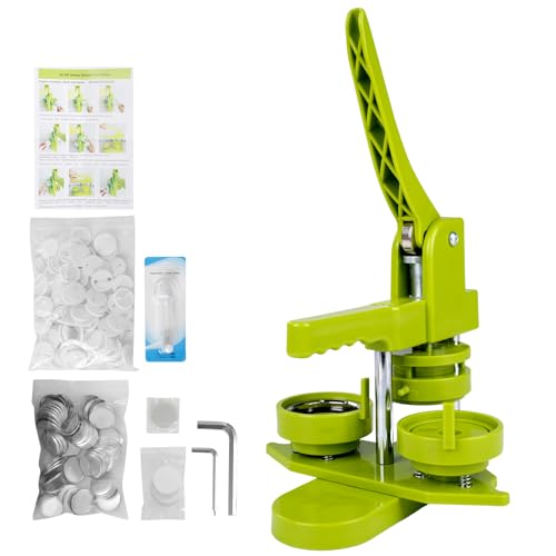 Herzförmige Button Maker Maschine, DIY Pin Badge Press Kit - Einfach zu bedienende Abzeichen Herstellung Maschine mit 100 Tasten Teile & Cutter von LetCart