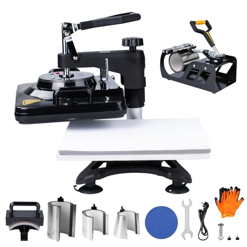 LetCart 8 in 1 Multifunktions Heißpresse P8200 1000W Heat Press Transferpresse Heißpressmaschine 360 Grad Schwenkbar Tassenpresse und Kappenpresse, Tassen, Hut, Kappen und T-Shirt-Druckmaschine LetCart 8 in 1 Multifunktions Heißpresse P8200 1000W Heat Press Transferpresse Heißpressmaschine 360 Grad Schwenkbar Tassenpresse und Kappenpresse, Tassen, Hut, Kappen und T-Shirt-Druckmaschine von LetCart