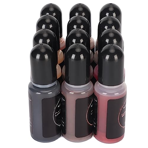 LetCart Alkoholtinte, Metallic-Alkoholtinten-Set, 12 Farben, hochkonzentriert, je 10 ml Alkoholfarbe für Epoxidharz, Kunstmalerei LetCart Alkoholtinte, Metallic-Alkoholtinten-Set, 12 Farben, hochkonzentriert, je 10 ml Alkoholfarbe für Epoxidharz, Kunstmalerei von LetCart