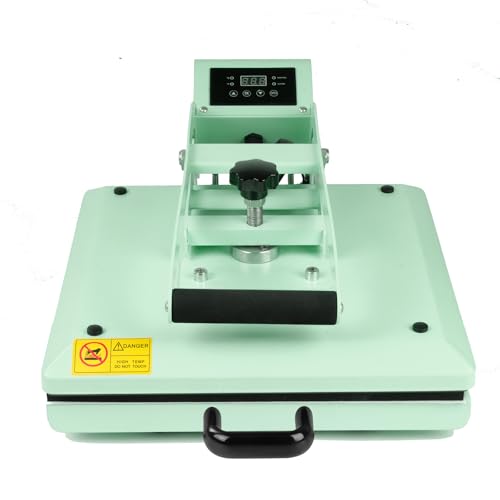 LetCart Hitzepresse Transferpresse Heat Press Heißpresse, 38x38cm Manuelle HitzePresse Maschine 1400W Haushalt T-Shirts Taschen Wärmeübertragung Maschine von LetCart