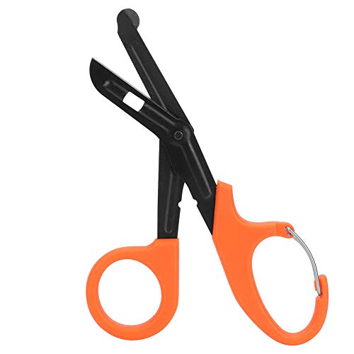LetCart Lister Verbandschere, Multicolor Krankenschwester Schere, Edelstahl Erste Hilfe Schere Ideal für Krankenschwestern, Medizinstudenten, Sanitäter, Tierärzte, Utility Erste Hilfe(Orange) von LetCart