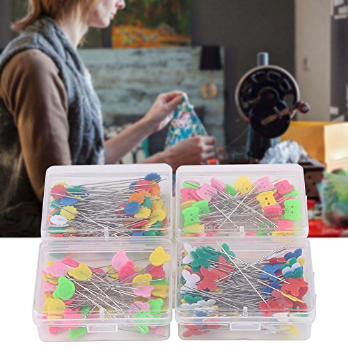 LetCart Stecknadeln, 300 Stück Blumenkopf Nadeln Show Edelstahl Stecknadeln Glaskopfstecknadeln für Basteln Nähen Säumen Craft,Jewelry Komponenten Dekoration von LetCart
