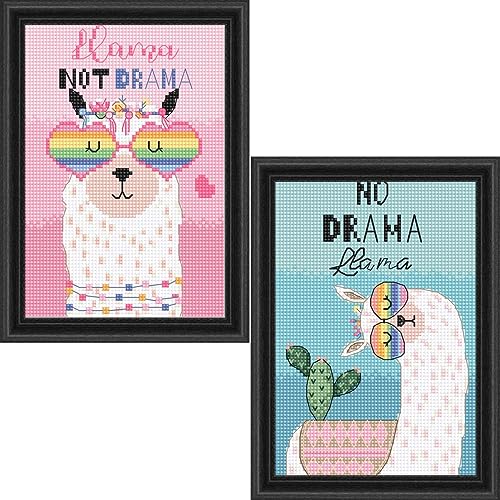 Kreuzstich Set Kein Drama-Lama Zählmuster Kreuzstich Set Kein Drama-Lama Zählmuster von Letistitch