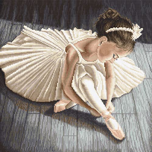 Kreuzstich Set Kleines Ballerina-Mädchen Zählmuster von Letistitch