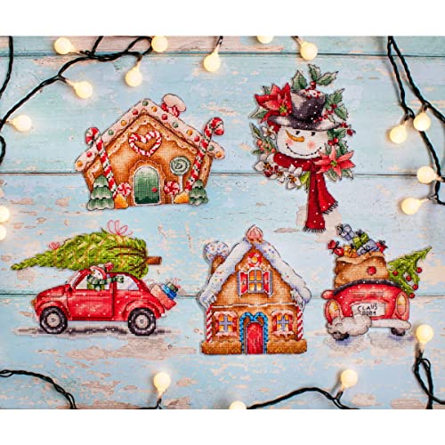 Kreuzstich Set Weihnachtsspielzeug-Kit Nr. 4, Set mit 5 Stk Zählmuster Kreuzstich Set Weihnachtsspielzeug-Kit Nr. 4, Set mit 5 Stk Zählmuster von Letistitch