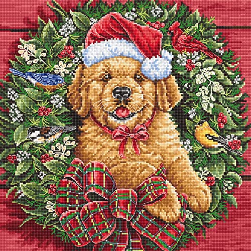 Kreuzstich Set Weihnachtswelpe Zählmuster Kreuzstich Set Weihnachtswelpe Zählmuster von Letistitch