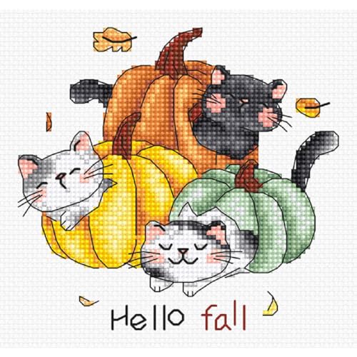 Kreuzstich Stickpackung Hallo Herbst Zählmuster von Letistitch