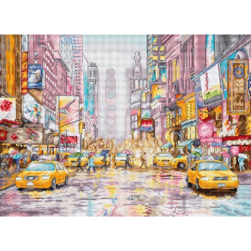 Kreuzstich Stickpackung New York Times Square, Zählmuster Kreuzstich Stickpackung New York Times Square, Zählmuster von Letistitch