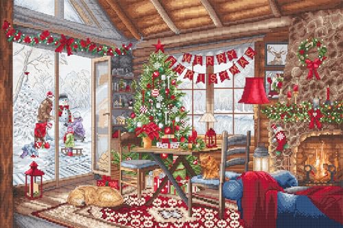 Kreuzstich Stickpackung Weihnachtshütte, Zählmuster Kreuzstich Stickpackung Weihnachtshütte, Zählmuster von Letistitch