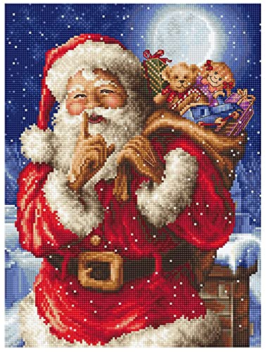 Letistitch Kreuzstich Set Das Geheimnis des Weihnachtsmanns Zählmuster, 27x20cm Letistitch Kreuzstich Set Das Geheimnis des Weihnachtsmanns Zählmuster, 27x20cm von Letistitch