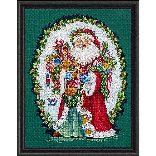 Letistitch Kreuzstich Set Jolly Saint Nick Zählmuster, 29x22cm von Letistitch