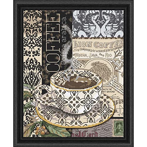 Letistitch Kreuzstich Set Löwenkaffee B Zählmuster, 22x18cm Letistitch Kreuzstich Set Löwenkaffee B Zählmuster, 22x18cm von Letistitch