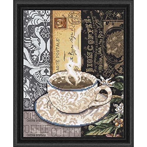Letistitch Kreuzstich Set Löwenkaffee C Zählmuster, 22x18cm Letistitch Kreuzstich Set Löwenkaffee C Zählmuster, 22x18cm von Letistitch