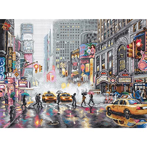 Letistitch Kreuzstich Set New York, Zählmuster, 40x30cm, Mehrfarbig von Letistitch