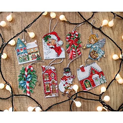 Letistitch Kreuzstich Set Weihnachtsspielzeug-Kit Nr. 2, Set mit 8 Stk Zählmuster, 8x10cm Letistitch Kreuzstich Set Weihnachtsspielzeug-Kit Nr. 2, Set mit 8 Stk Zählmuster, 8x10cm von Letistitch