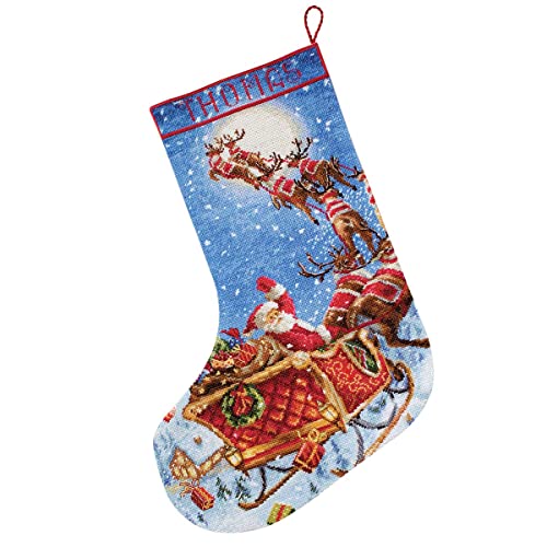 Letistitch Kreuzstich Set Weihnachtsstrumpf. Die Rentiere unterwegs!, Zählmuster, 38x25,5cm Letistitch Kreuzstich Set Weihnachtsstrumpf. Die Rentiere unterwegs!, Zählmuster, 38x25,5cm von Letistitch