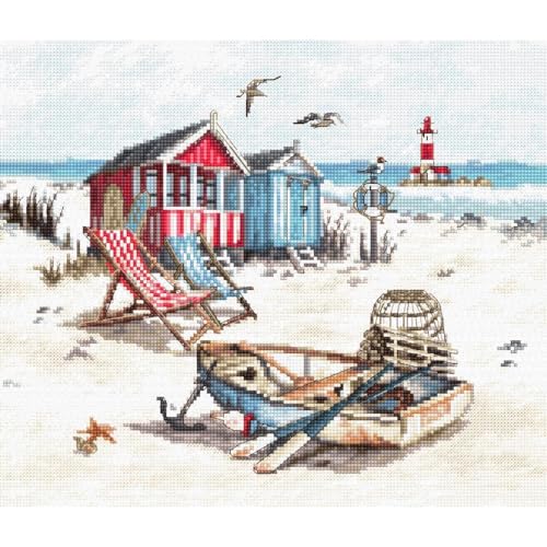 Lucas LetiStitch LETI972 Kreuzstich-Set, Motiv Strand von LUCAS