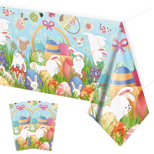 Lets Joy 2 Stück Ostern Tischdecke, 137 x 274cm Ostertischdecke, Tischdecke Gartentischdecke Ostern, Kinder Osterhase Party Tischdecke, Plastiktischdecke Frühling Ostern Kindergeburtstag Lets Joy 2 Stück Ostern Tischdecke, 137 x 274cm Ostertischdecke, Tischdecke Gartentischdecke Ostern, Kinder Osterhase Party Tischdecke, Plastiktischdecke Frühling Ostern Kindergeburtstag von Lets Joy