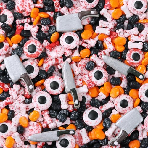 Lets Joy Halloween Tortendeko, 100g Halloween Birthday Cupcake Toppers, Kuchendekoration, Tortenaufleger Gruselige Augen, Thema Party Cupcake Deko (A1) von Lets Joy