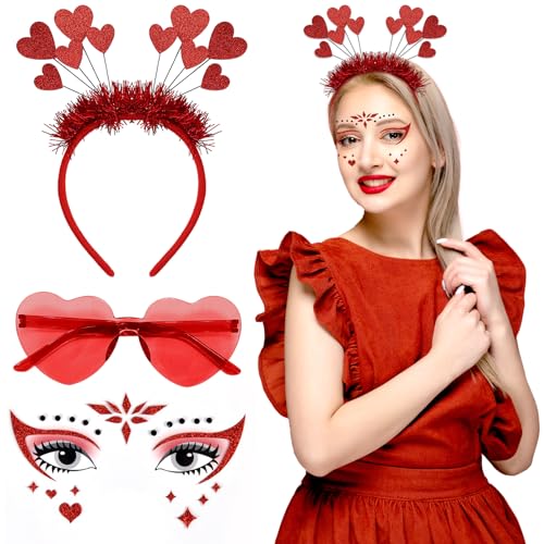 Lets Joy Herz Brille Partybrille, Herz Haarreif, Amor Kostüm Damen, Herz Tattoos, Amor Herz Party Stirnband, Herz Valentinstag Karneval Kostüm Kopfbedeckung Foto Requisiten Accessoires Lets Joy Herz Brille Partybrille, Herz Haarreif, Amor Kostüm Damen, Herz Tattoos, Amor Herz Party Stirnband, Herz Valentinstag Karneval Kostüm Kopfbedeckung Foto Requisiten Accessoires von Lets Joy
