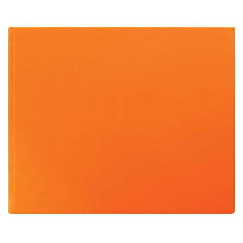 Letts Dazzle Quarto Landscape Anlässe/Gästebuch, Orange, einfarbig von Letts of London