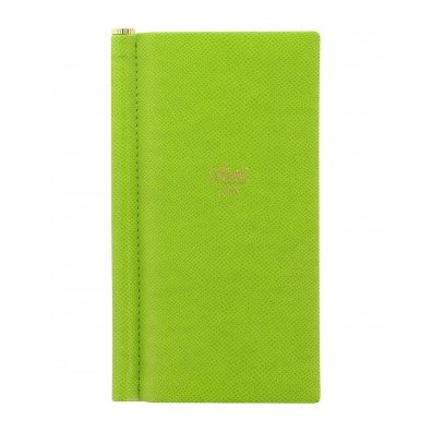 Letts Legacy Notizbuch mit goldfarbenem Stift, schmal, liniert, Grün von Letts
