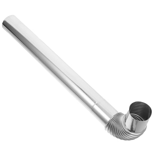 Levemolo 1 Satz Kaminauspuff Für Holzöfen, Verdickter Kamin Aus Edelstahl 304, Haushaltsheizung, Holzofen, Kessel, Kamin, Kaminzubehör (6 Cm, 50 Cm + Winkelstück), Flexibel von Levemolo