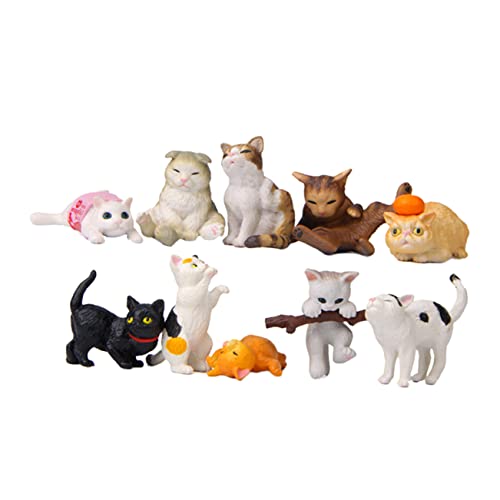 Levemolo 10 Teiliges Set üßer Katzenfiguren Katzenornamente Für Tischdekoration Niedliche Kätzchen Als Fotorequisiten Kreative Wohnaccessoires Für Katzenliebhaber Levemolo 10 Teiliges Set üßer Katzenfiguren Katzenornamente Für Tischdekoration Niedliche Kätzchen Als Fotorequisiten Kreative Wohnaccessoires Für Katzenliebhaber von Levemolo