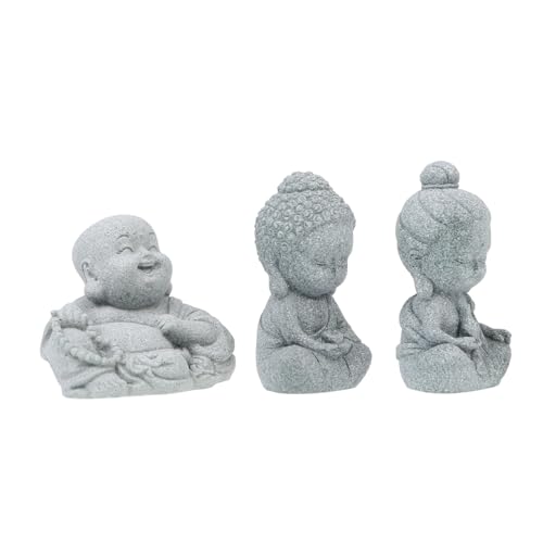 Levemolo 3 Stücke Einzigartige Dekorative Landschaft Handwerk Buddha Design Schmückung Hellgrau Levemolo 3 Stücke Einzigartige Dekorative Landschaft Handwerk Buddha Design Schmückung Hellgrau von Levemolo